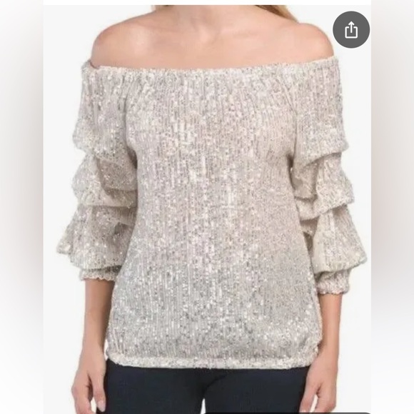 CeCe Tops - CeCe Sequin Top